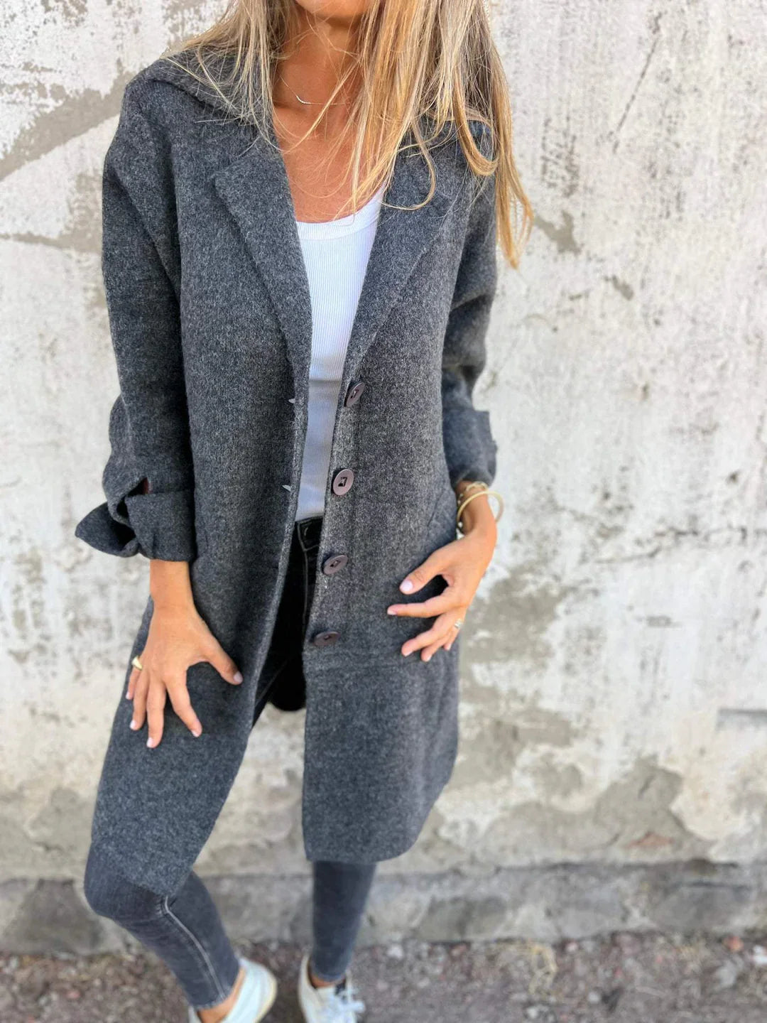 Lorita - Casual Long Coat