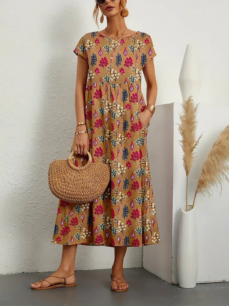Lovelyn - Elegant Floral Dress