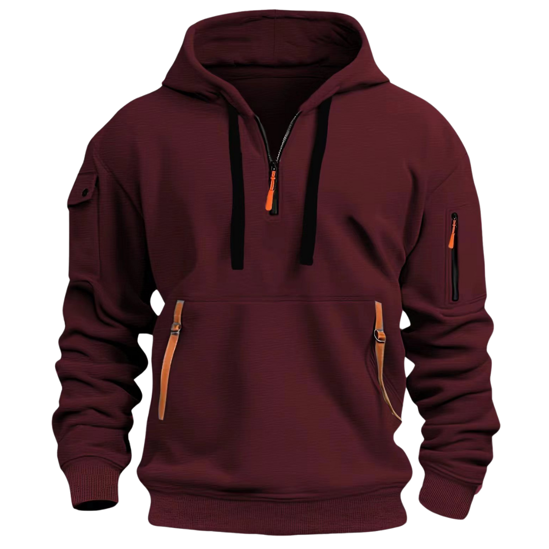 Ludomir – Long Sleeve Hoodie with Multiple Pockets