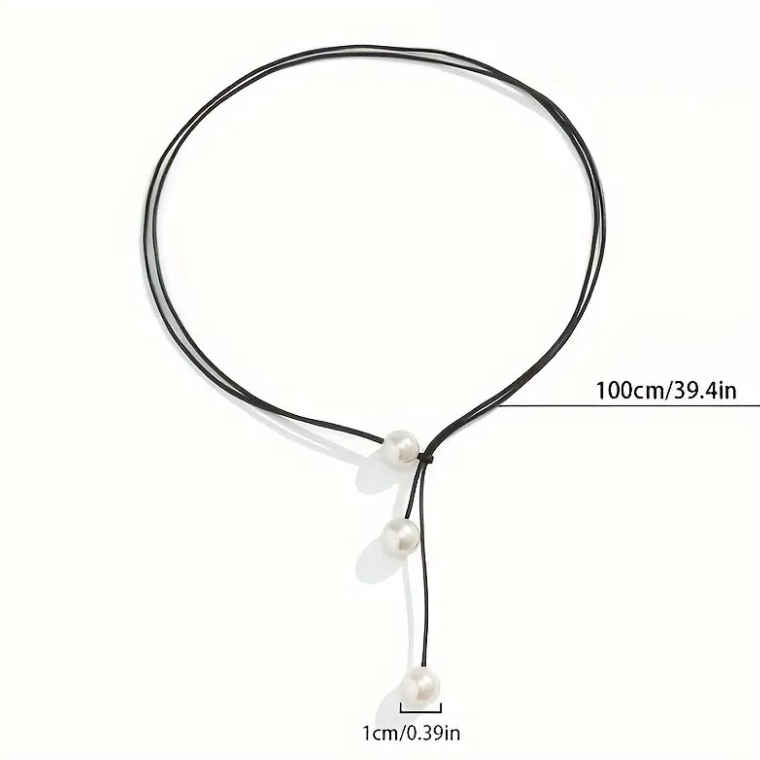 Lullia – Simple Geometric Necklace Made of Waxed Cord