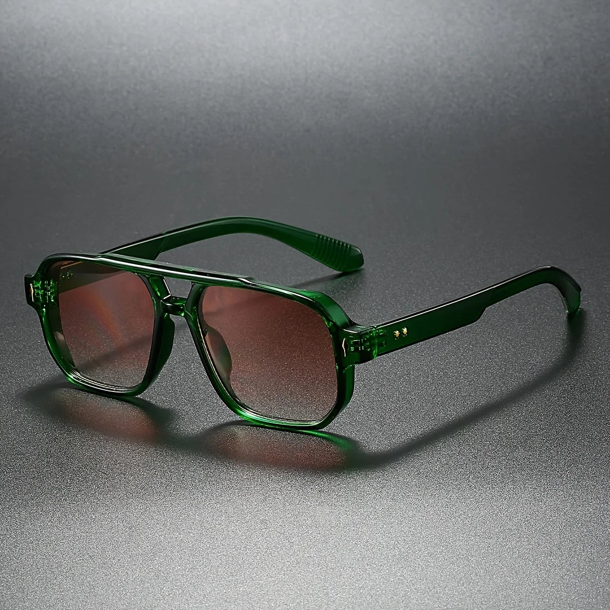 LumeSight – Sunglasses with Double Bridge and Square Frame