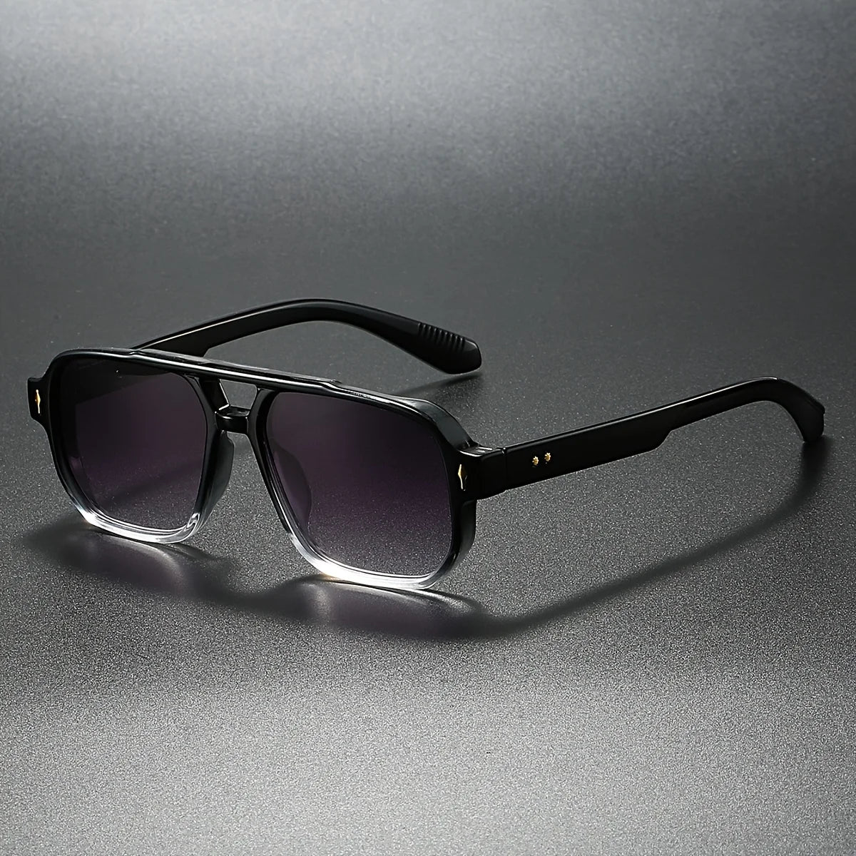 LumeSight – Sunglasses with Double Bridge and Square Frame