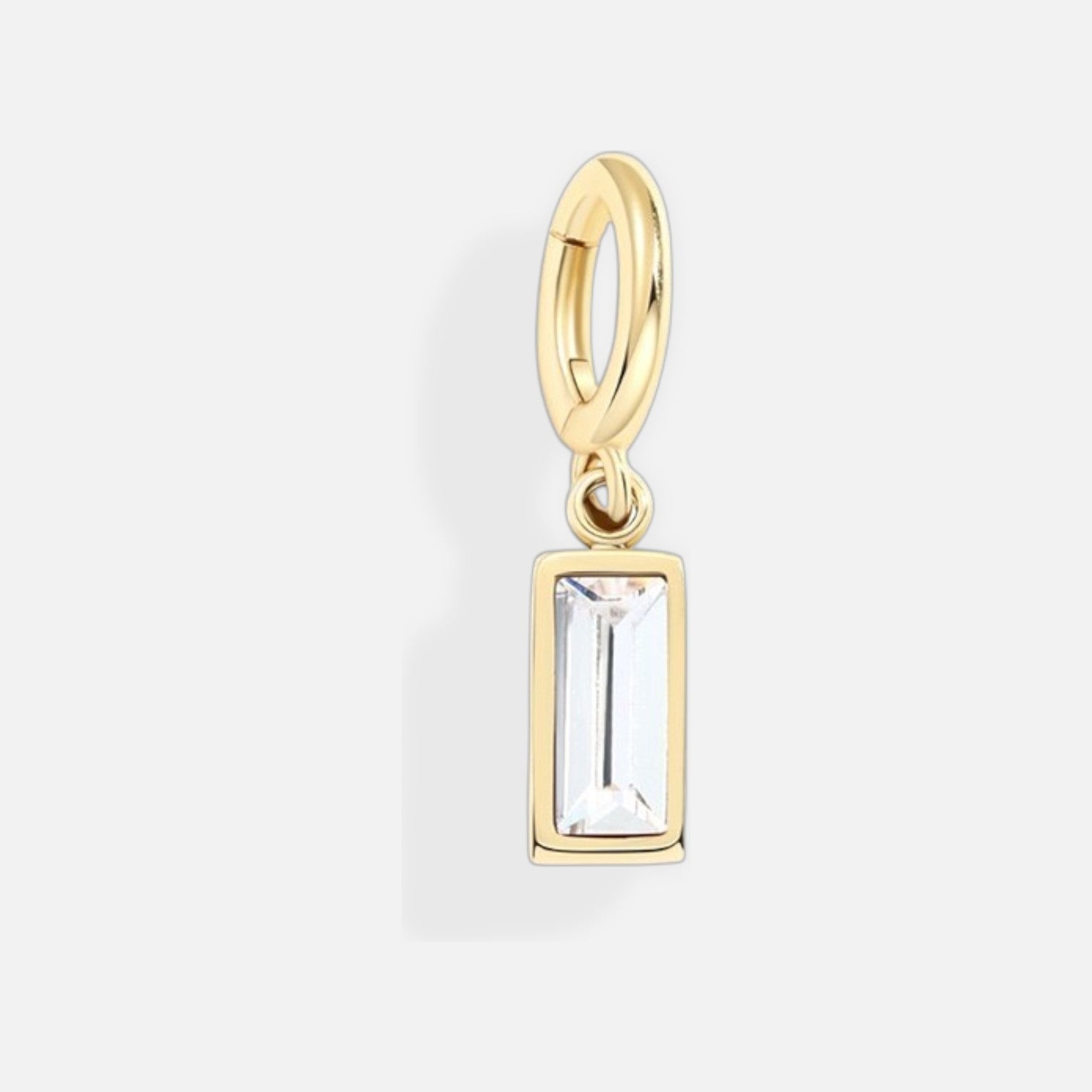 Lustrelle Baguette Birthstone Charm