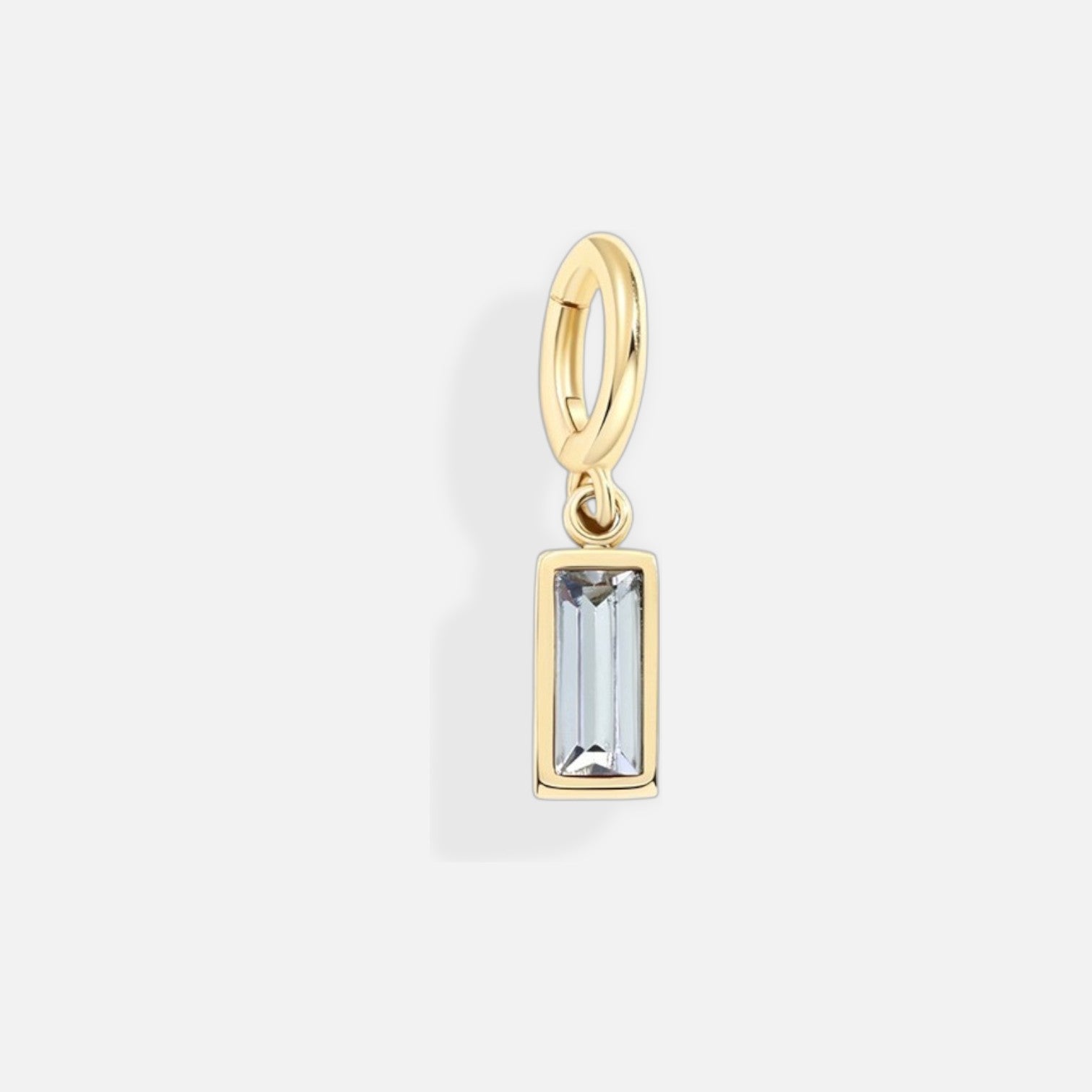 Lustrelle Baguette Birthstone Charm