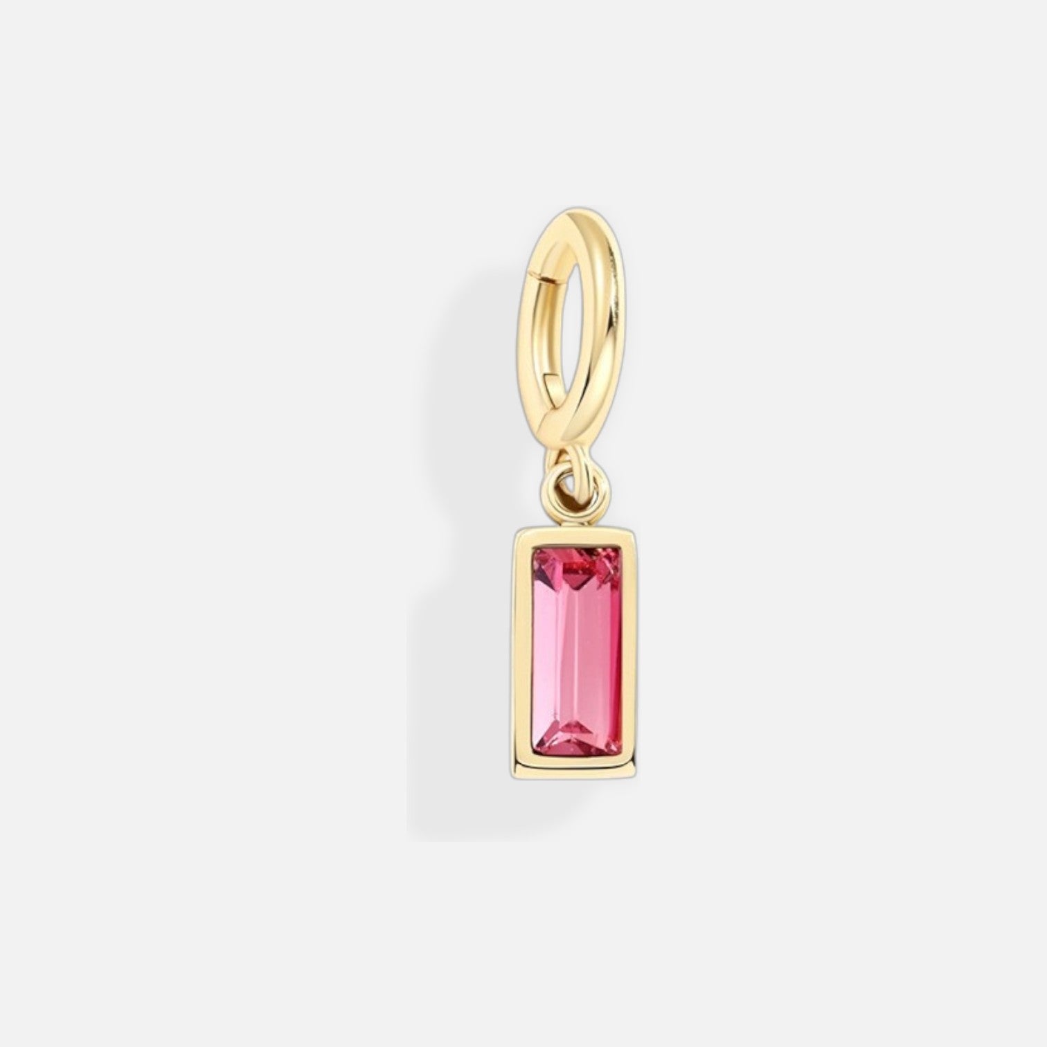 Lustrelle Baguette Birthstone Charm