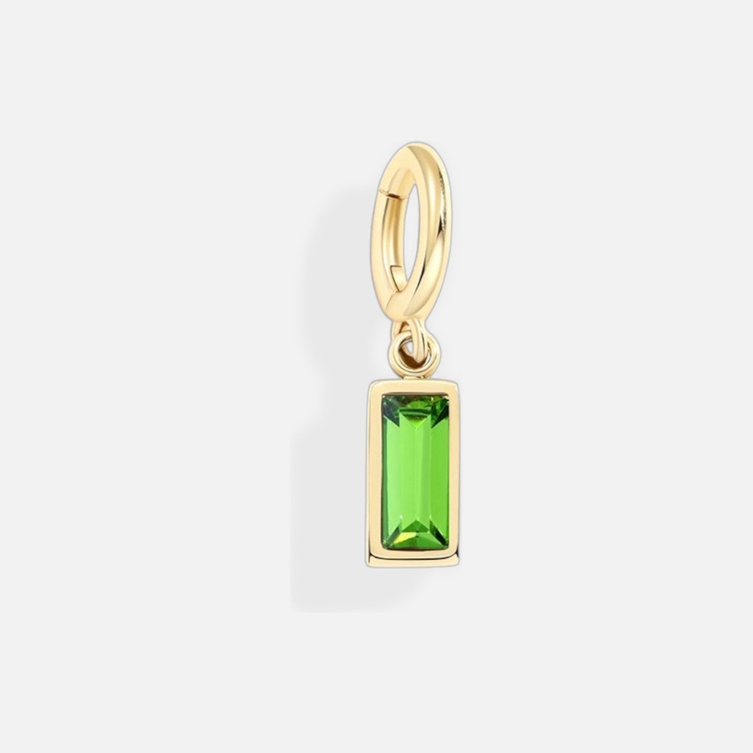 Lustrelle Baguette Birthstone Charm
