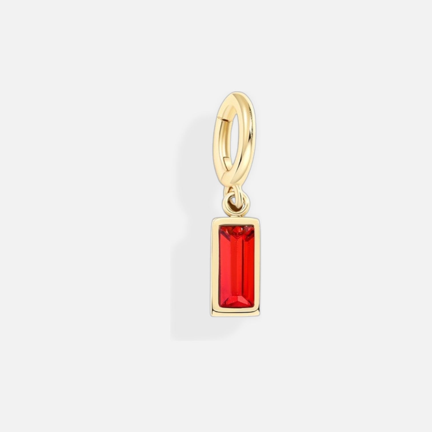 Lustrelle Baguette Birthstone Charm