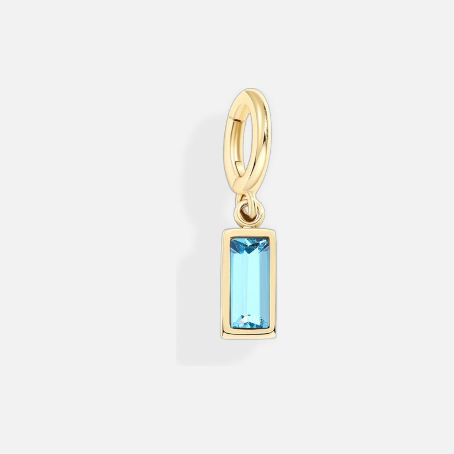 Lustrelle Baguette Birthstone Charm