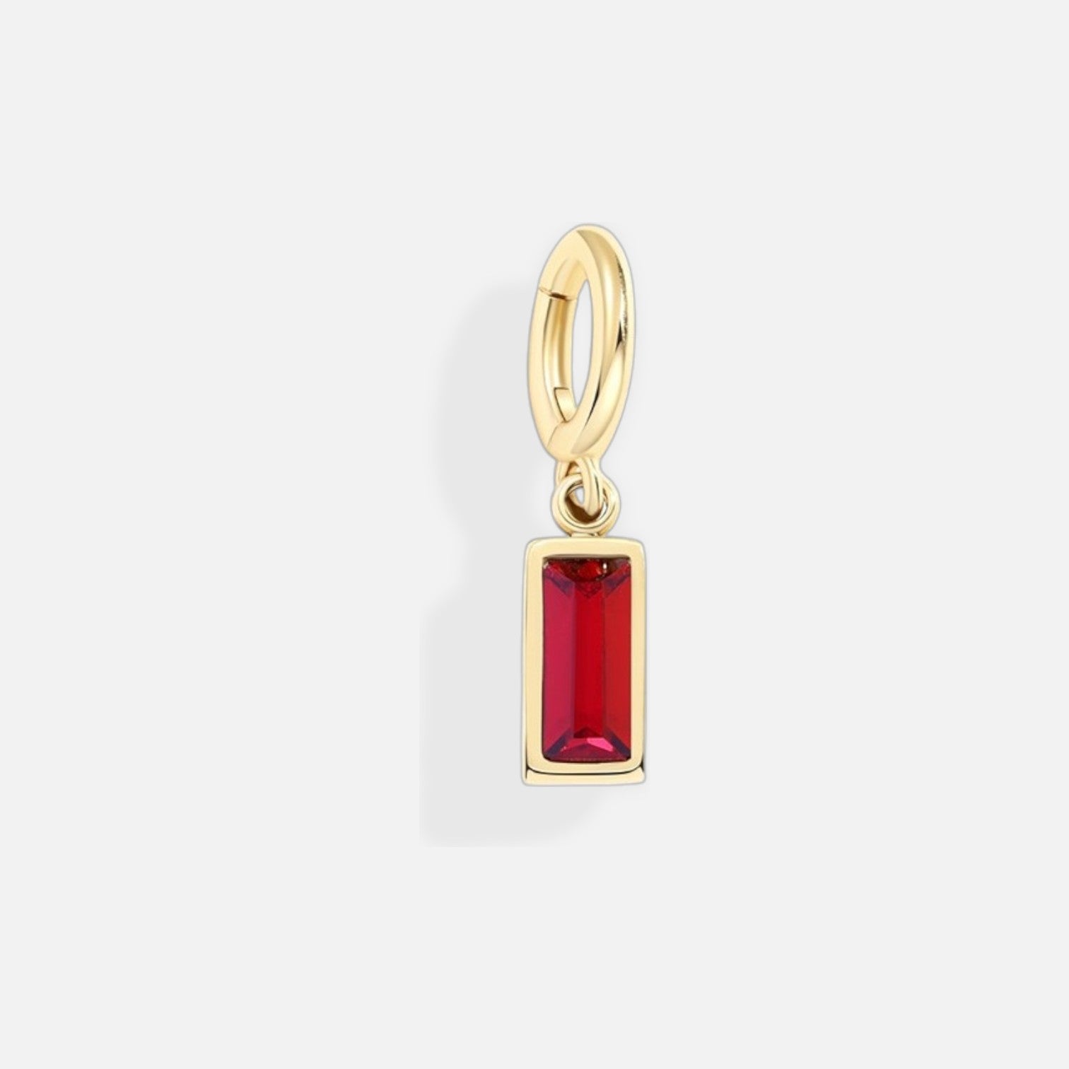 Lustrelle Baguette Birthstone Charm