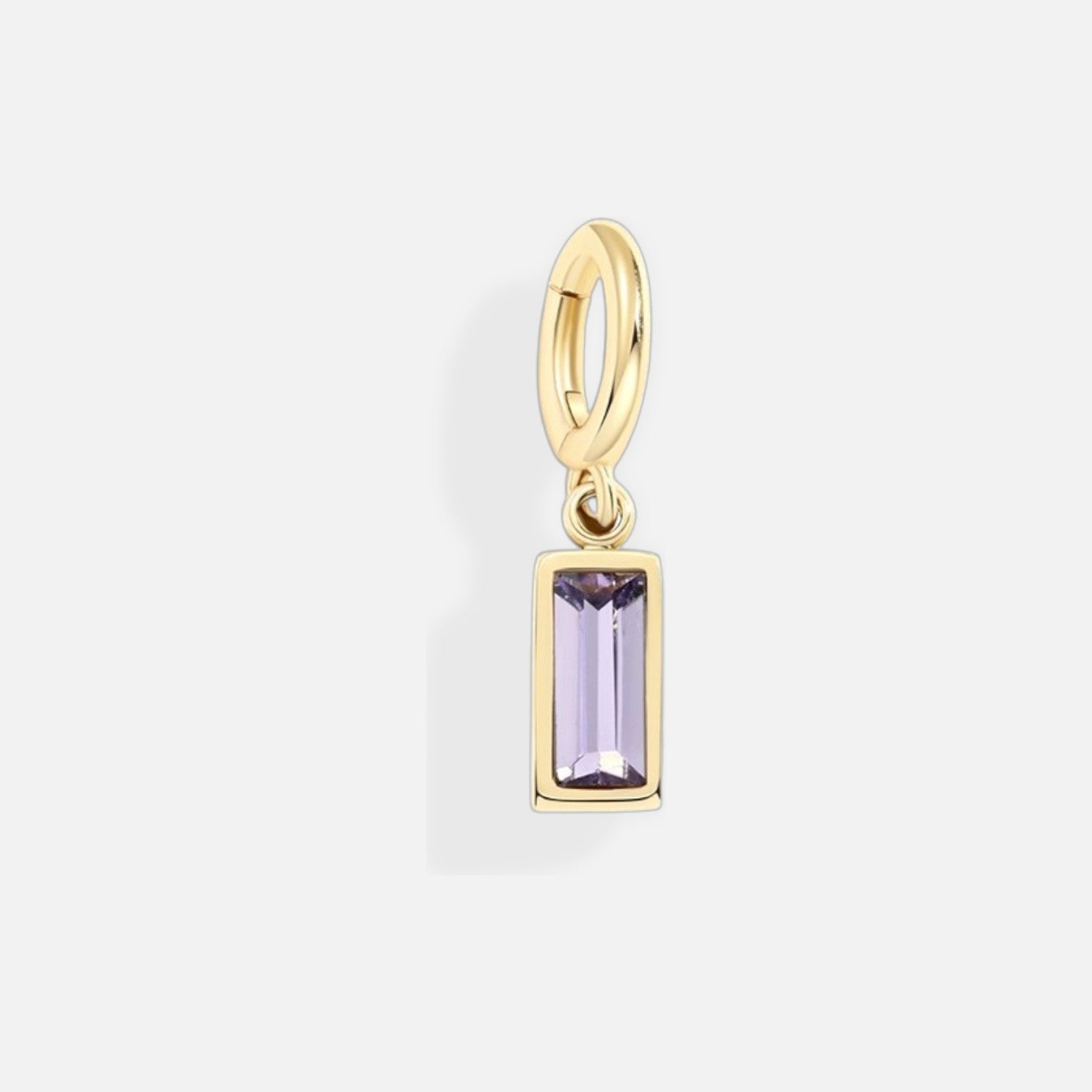 Lustrelle Baguette Birthstone Charm