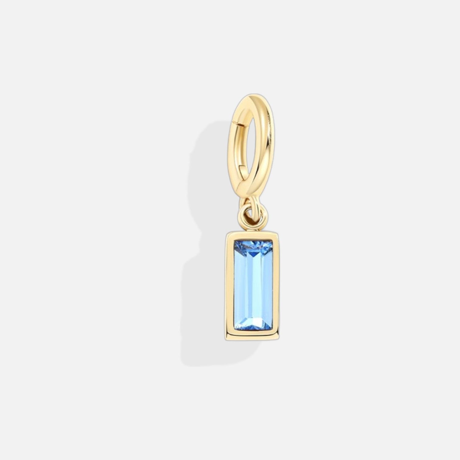 Lustrelle Baguette Birthstone Charm