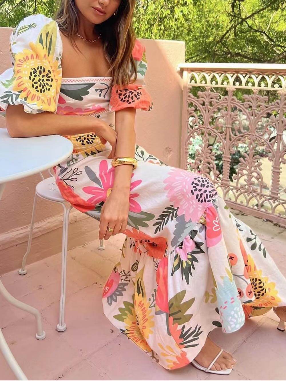 Luxe Carola | Maxi Dress with Floral Print