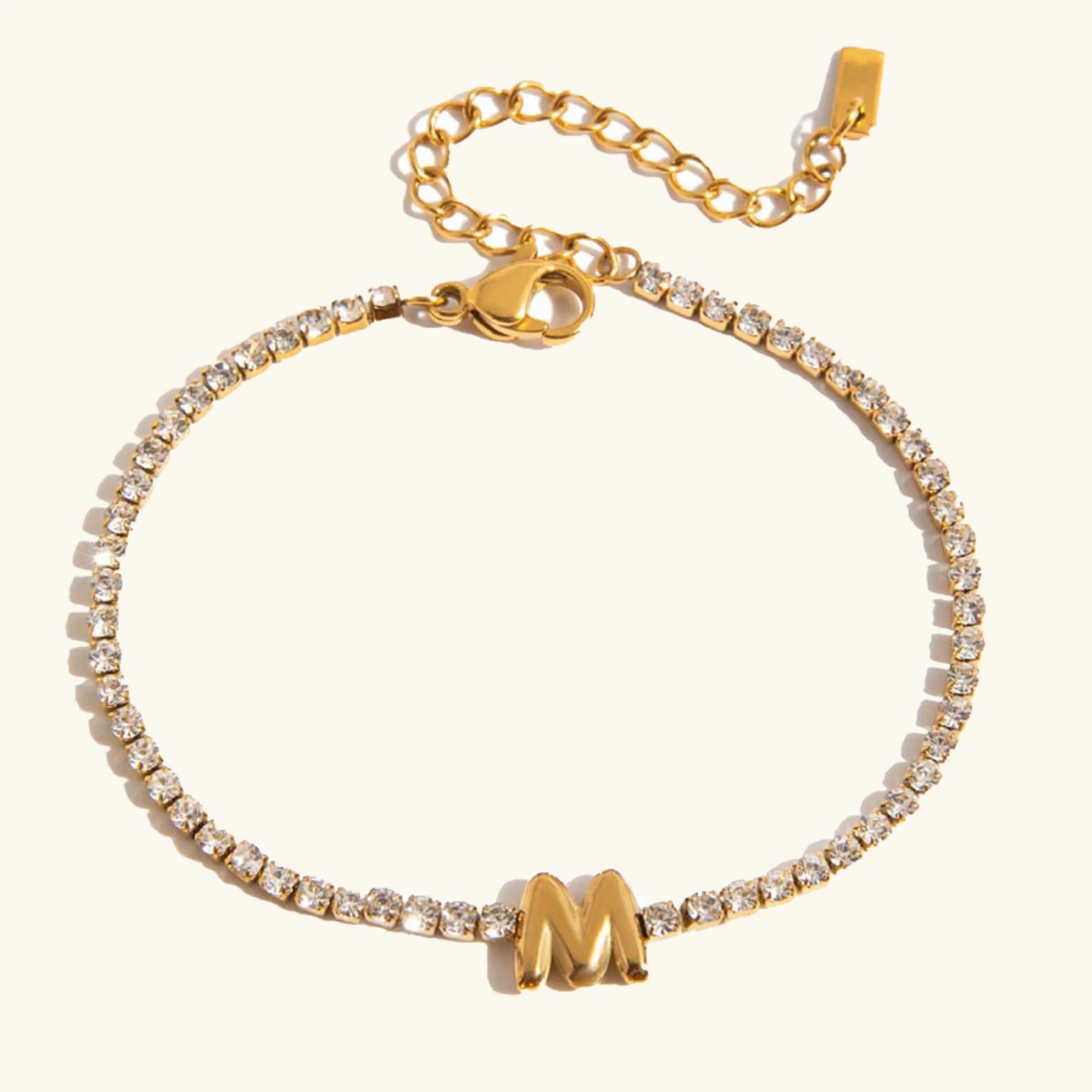 Stridr Edge Bubble Letter Tennis Bracelet