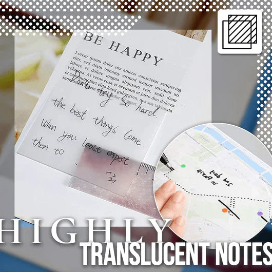 Magical Translucent Sticky Notes