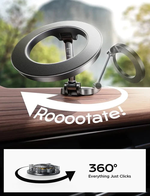 Magnetic Phone Holder with 360-Degree Rotation
