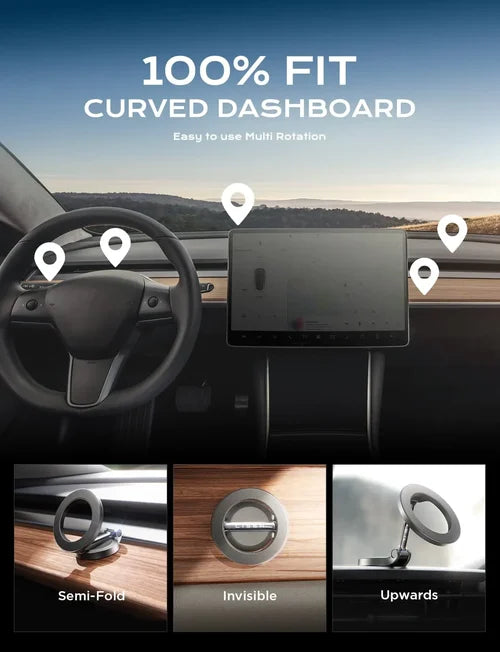 Magnetic Phone Holder with 360-Degree Rotation