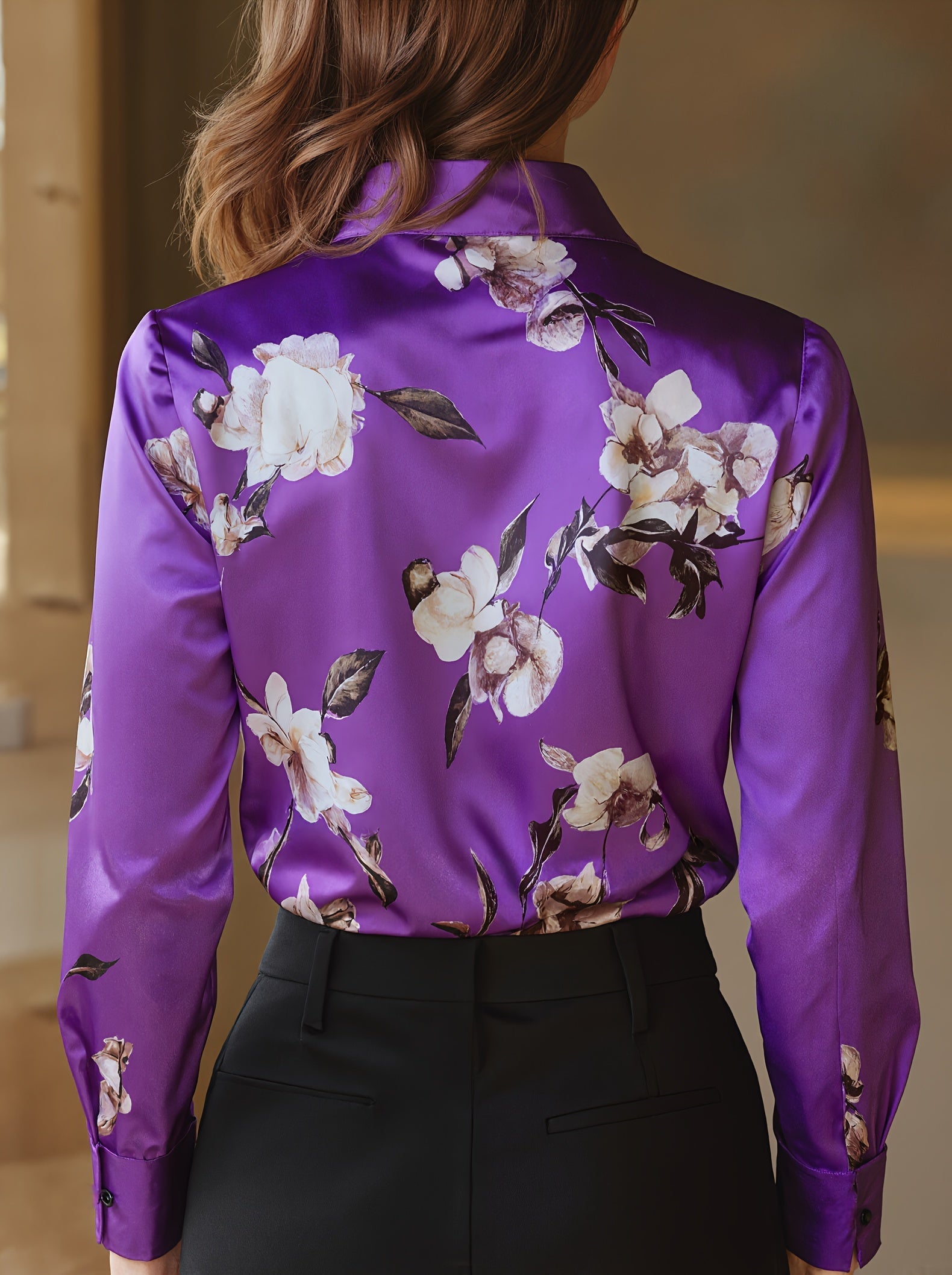 Majia – Elegant Long Sleeve Shirt with Buttons