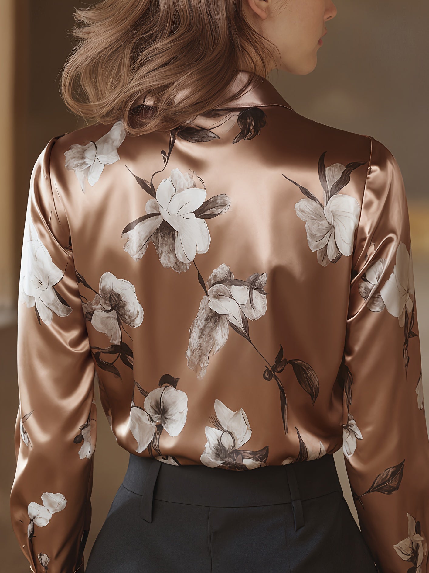 Majia – Elegant Long Sleeve Shirt with Buttons