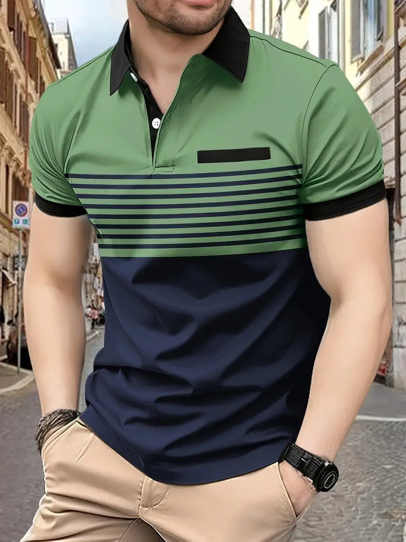 Manaem™ - Casual Striped Shirt