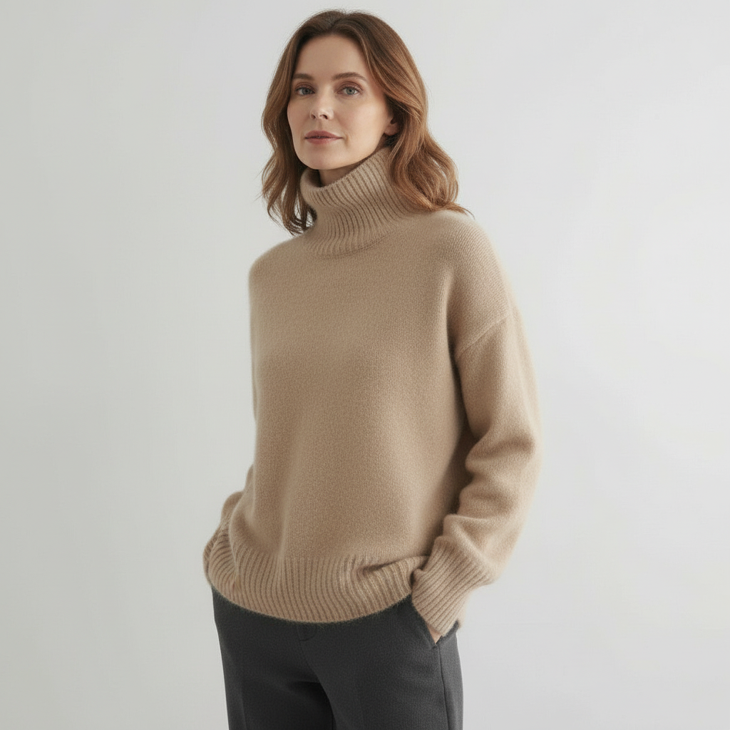 Marchao - Warmer Turtleneck Sweater with High Collar