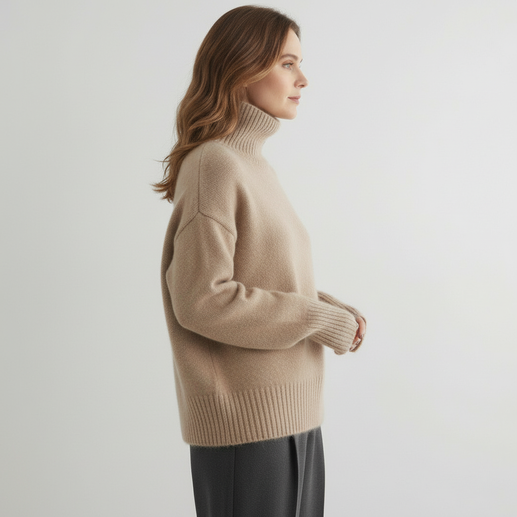 Marchao - Warmer Turtleneck Sweater with High Collar