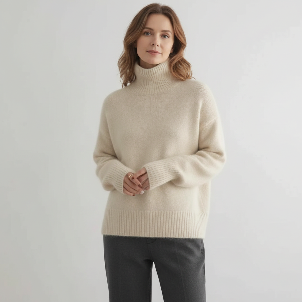 Marchao - Warmer Turtleneck Sweater with High Collar