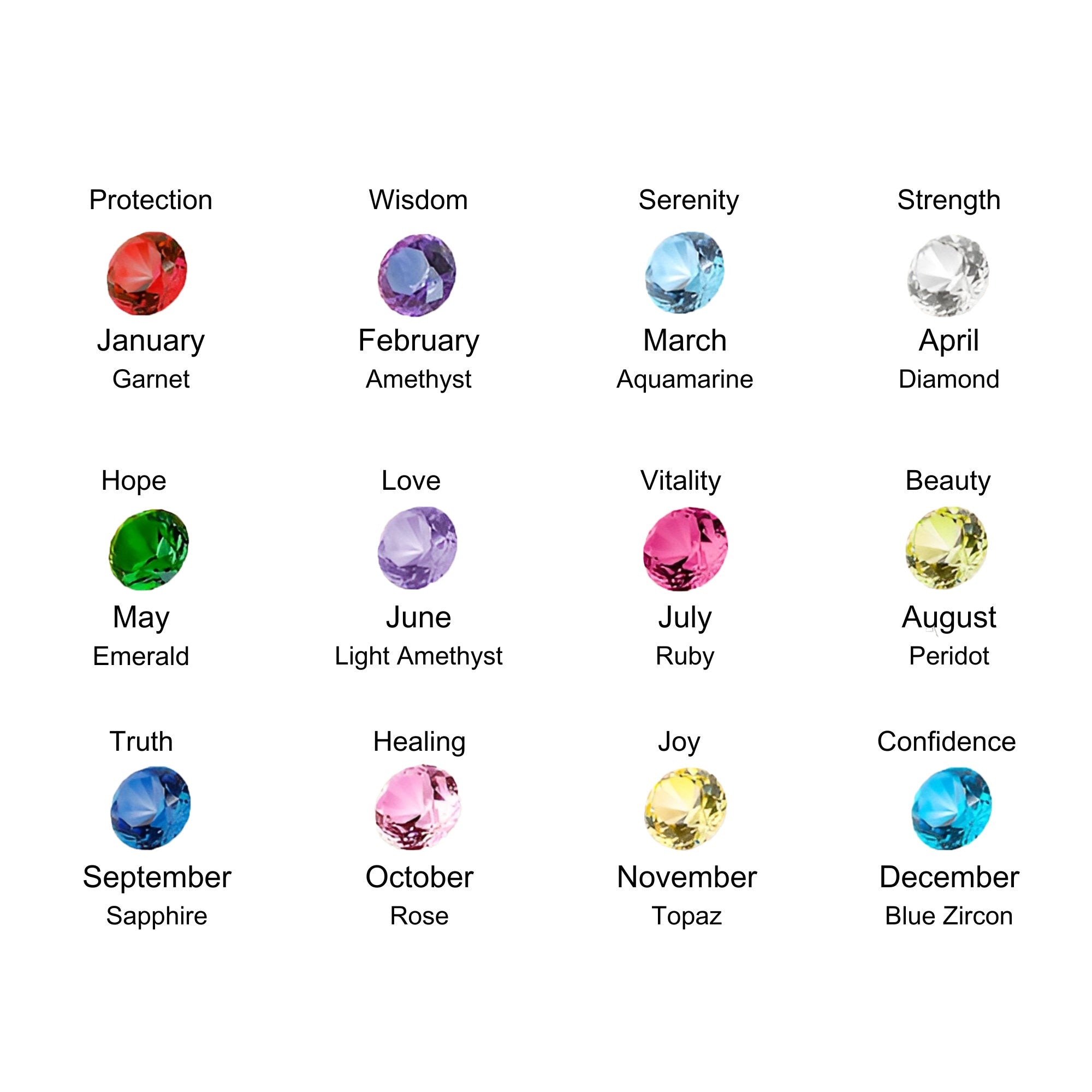 Mariselle Marquise Birthstone Necklace