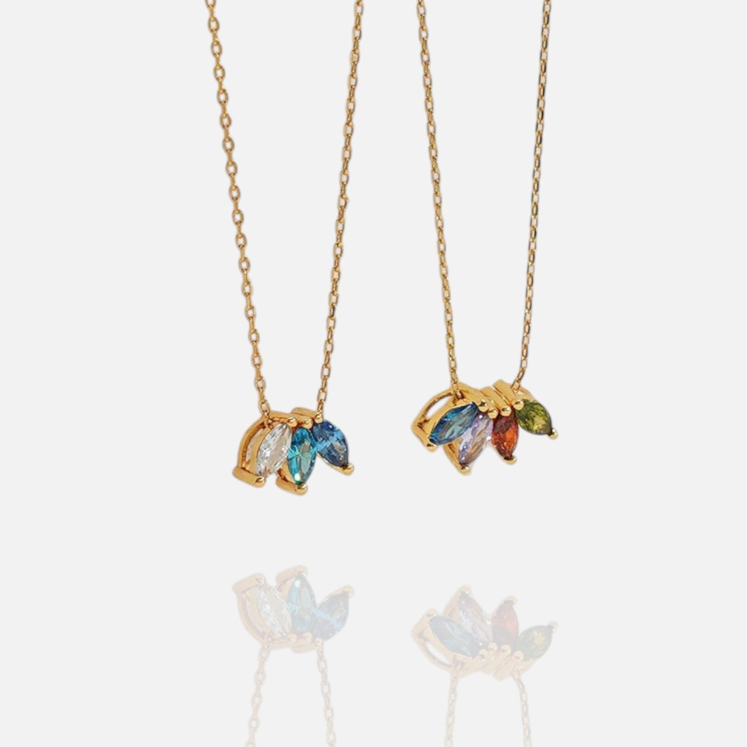 Mariselle Marquise Birthstone Necklace