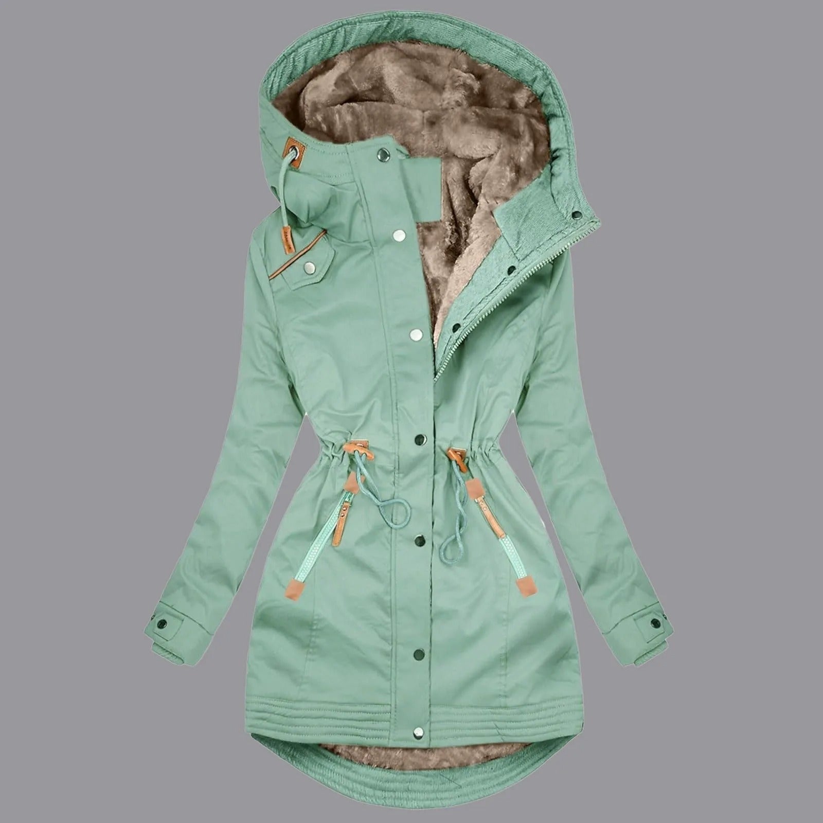 Marloes - Cozy Coat with Fur Lining