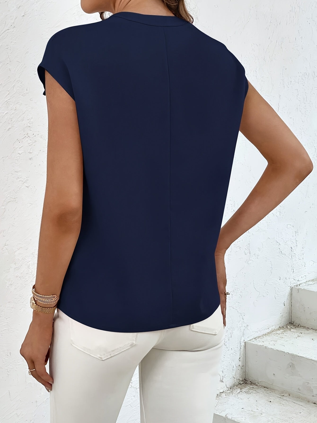 Marquita - Summer Casual Short-Sleeve Shirt with Pockets