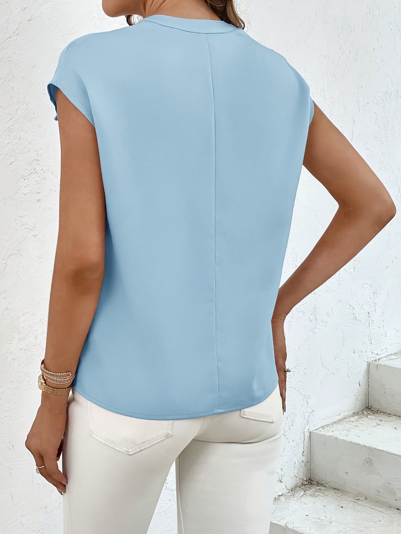Marquita - Summer Casual Short-Sleeve Shirt with Pockets