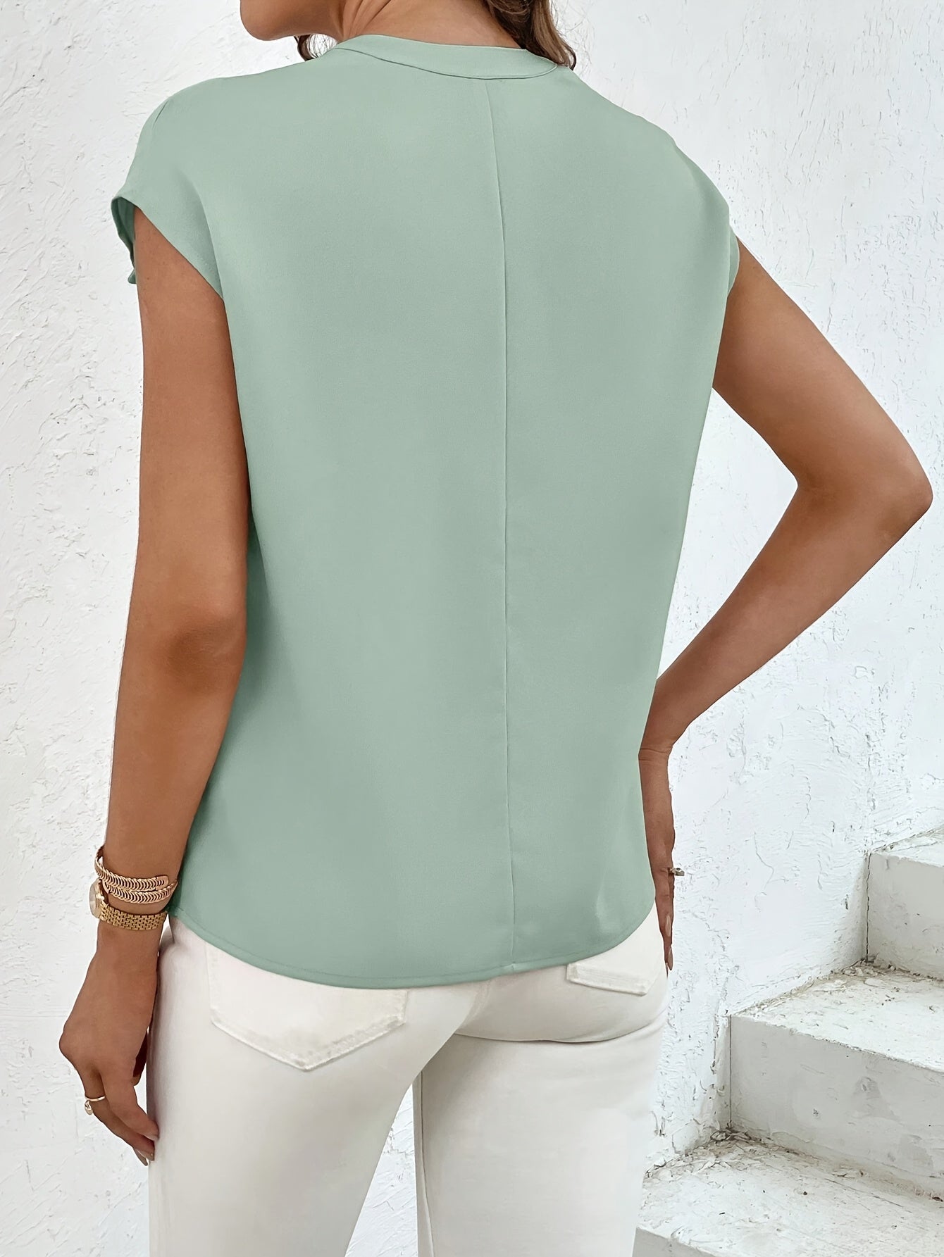 Marquita - Summer Casual Short-Sleeve Shirt with Pockets