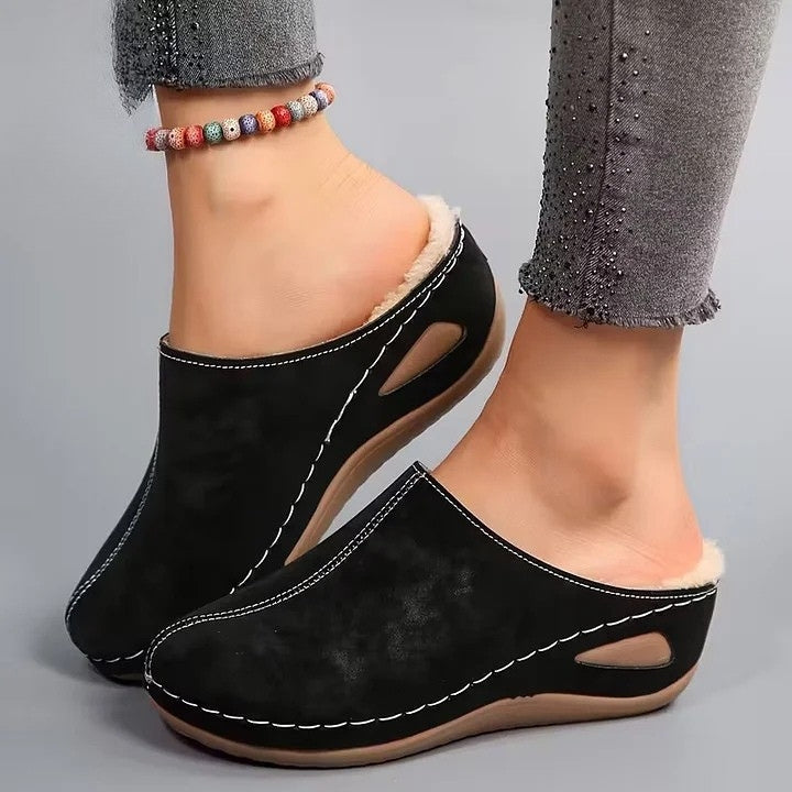 Martinez – Slipper with Faux Fur Lining