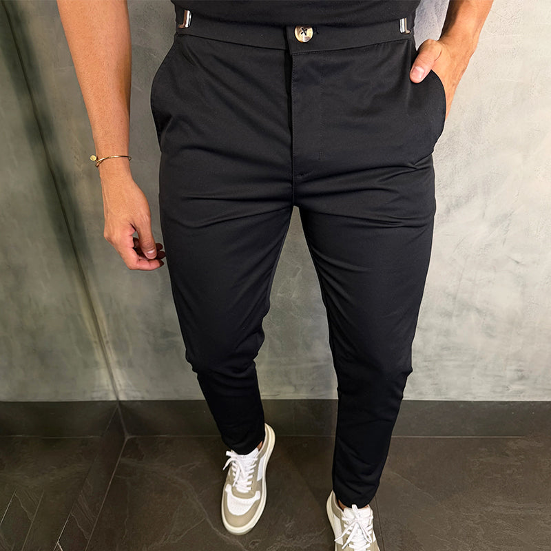 Matan - Classic Stretch Pants with Slim Fit