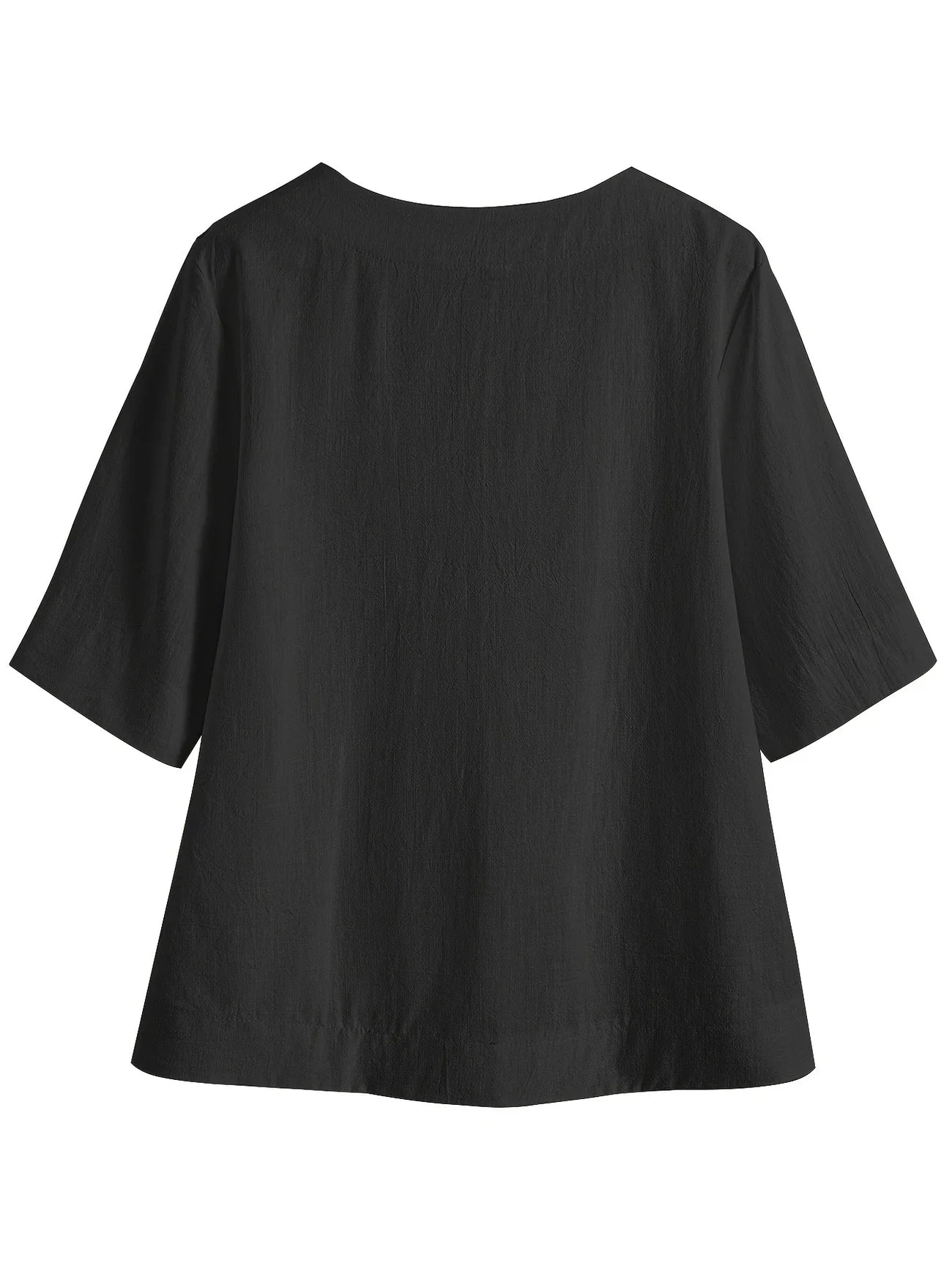 Mattea – Casual Loose-Fitting Top with V-Neck