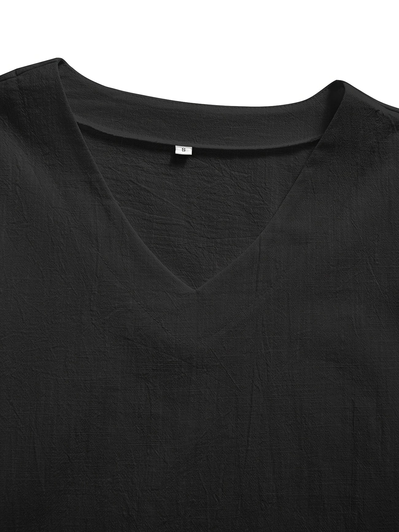Mattea – Casual Loose-Fitting Top with V-Neck
