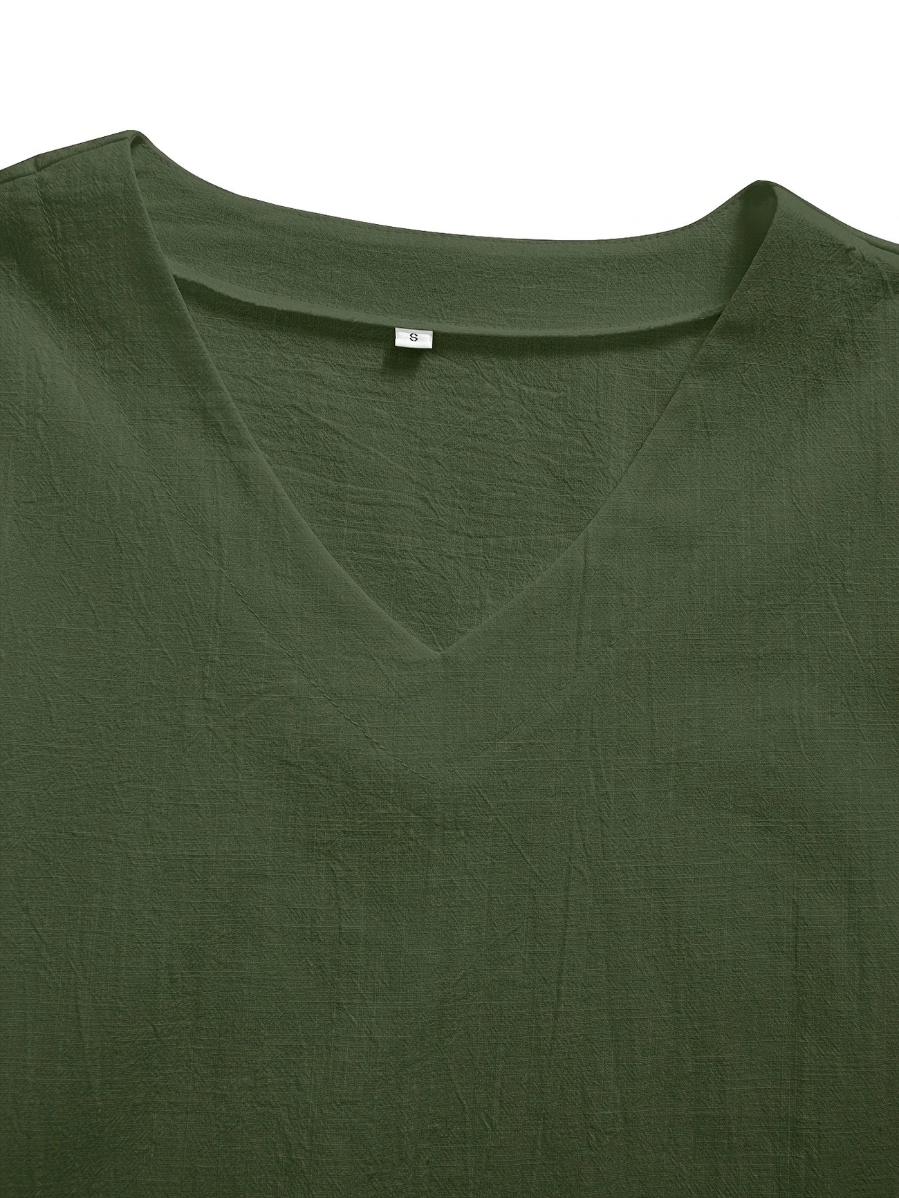 Mattea – Casual Loose-Fitting Top with V-Neck
