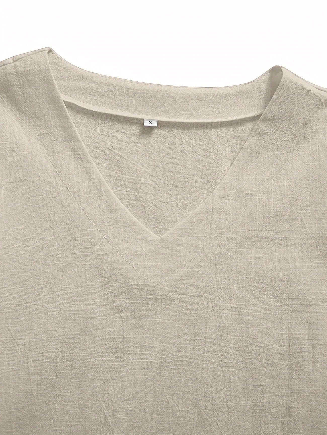 Mattea – Casual Loose-Fitting Top with V-Neck
