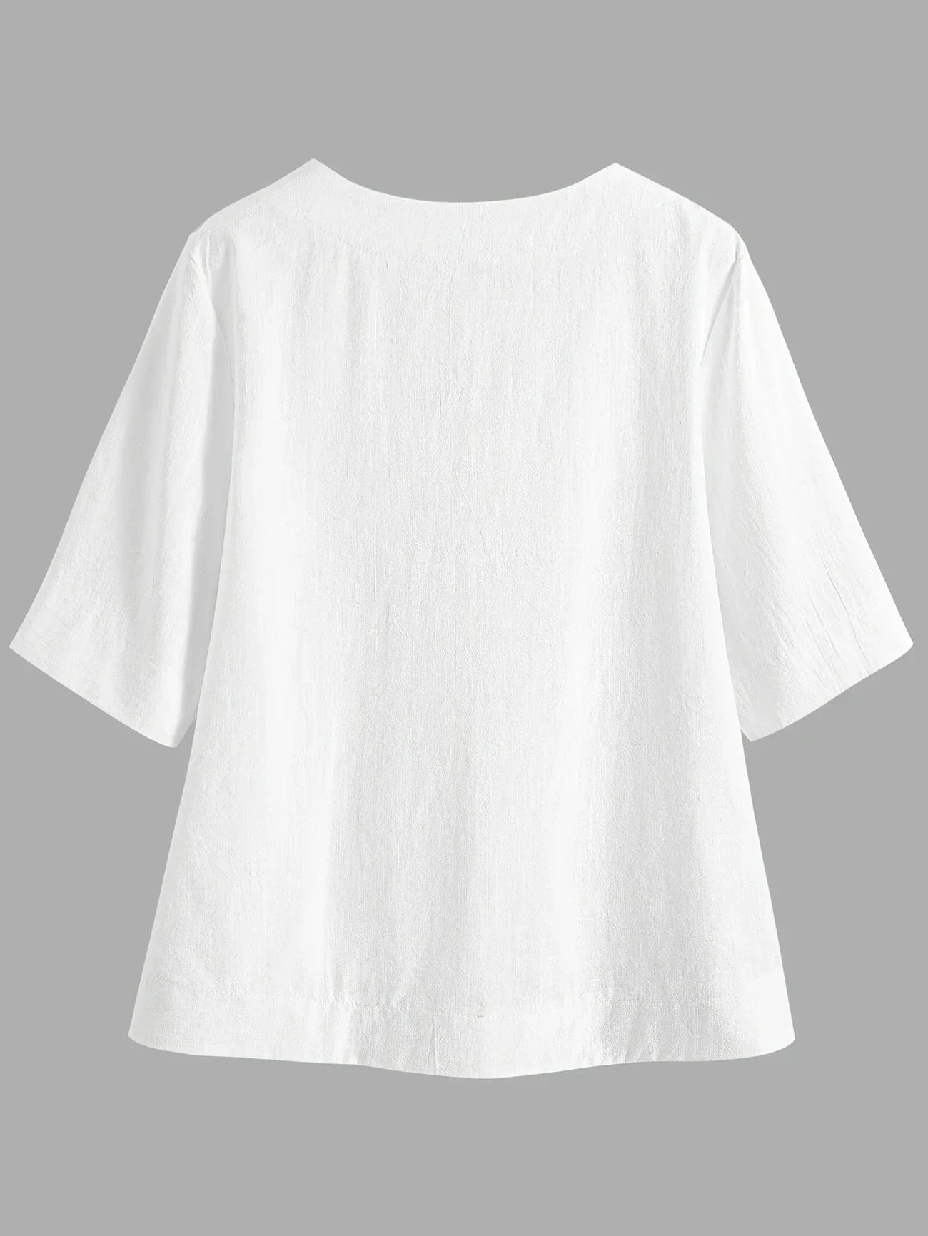 Mattea – Casual Loose-Fitting Top with V-Neck
