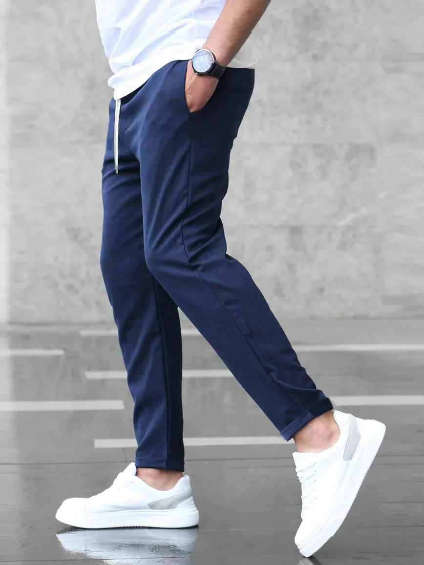 Matteo – Cropped Pants with Drawstring
