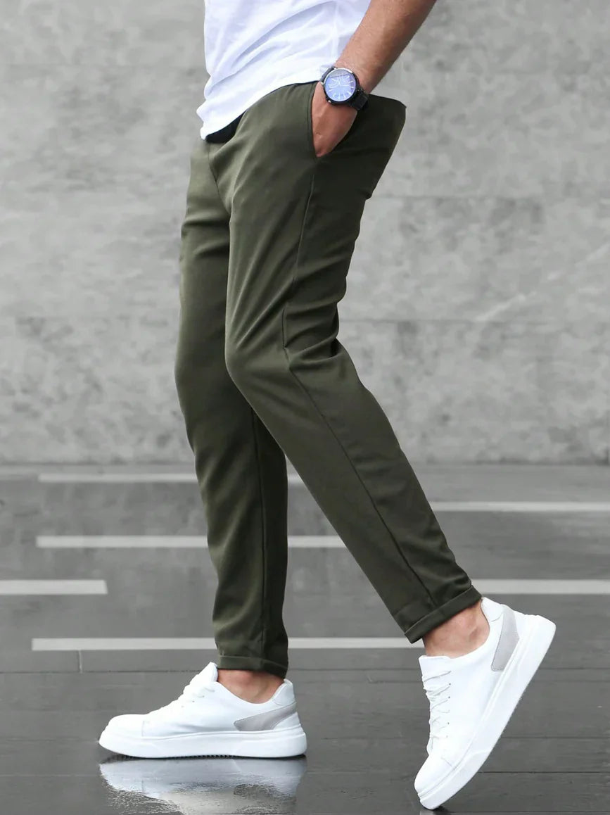 Matteo – Cropped Pants with Drawstring