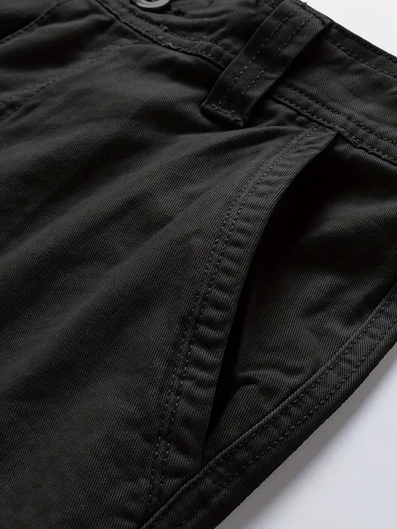 Mauro - Elegant Short Pants with Multiple Pockets
