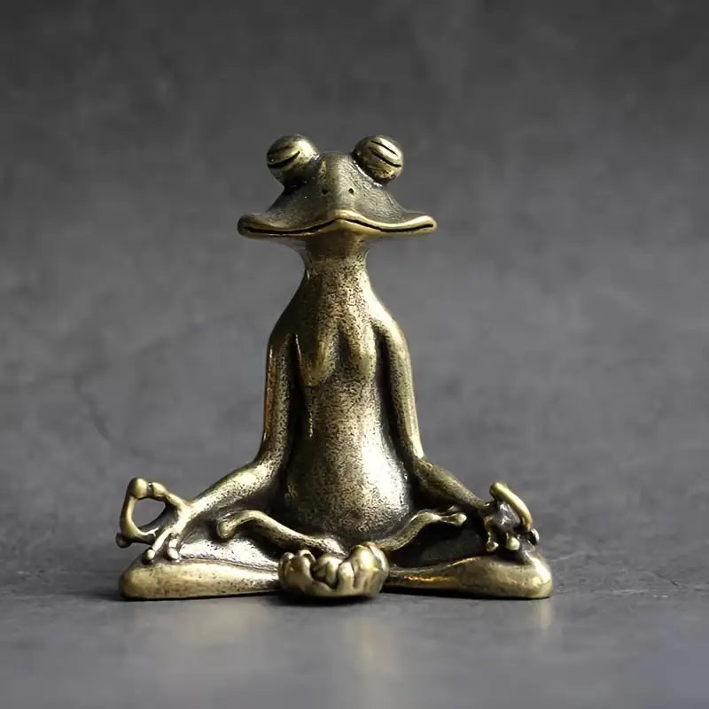 Meditoad – Elegant Metal Frog Incense Holder