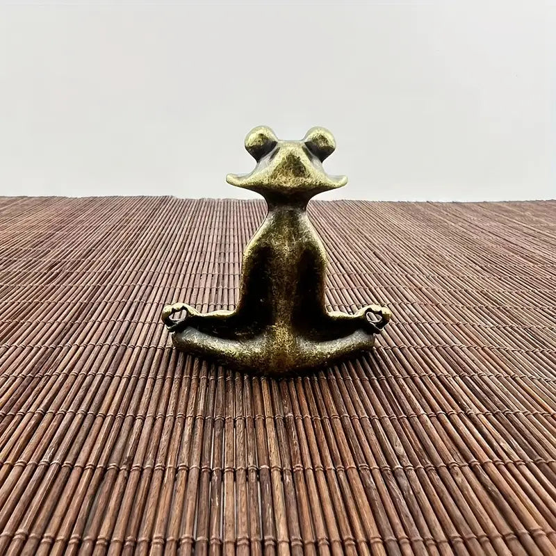 Meditoad – Elegant Metal Frog Incense Holder