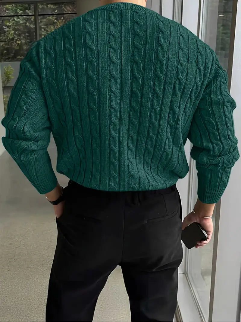Mergim – Casual Knit Sweater with Long Sleeves