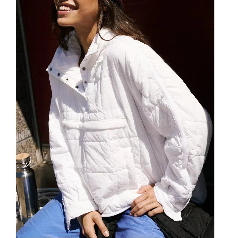 Merve – Elegant Long Sleeve Puffer Jacket