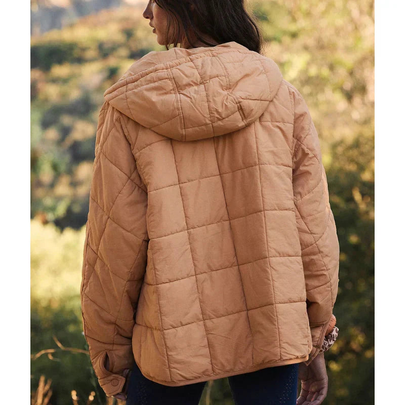 Merve – Elegant Long Sleeve Puffer Jacket