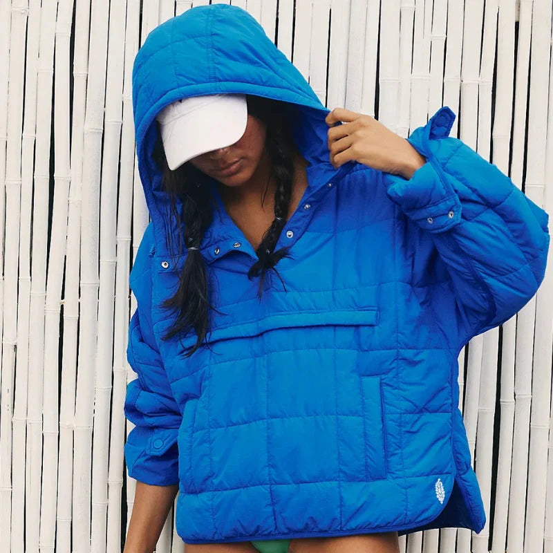 Merve – Elegant Long Sleeve Puffer Jacket