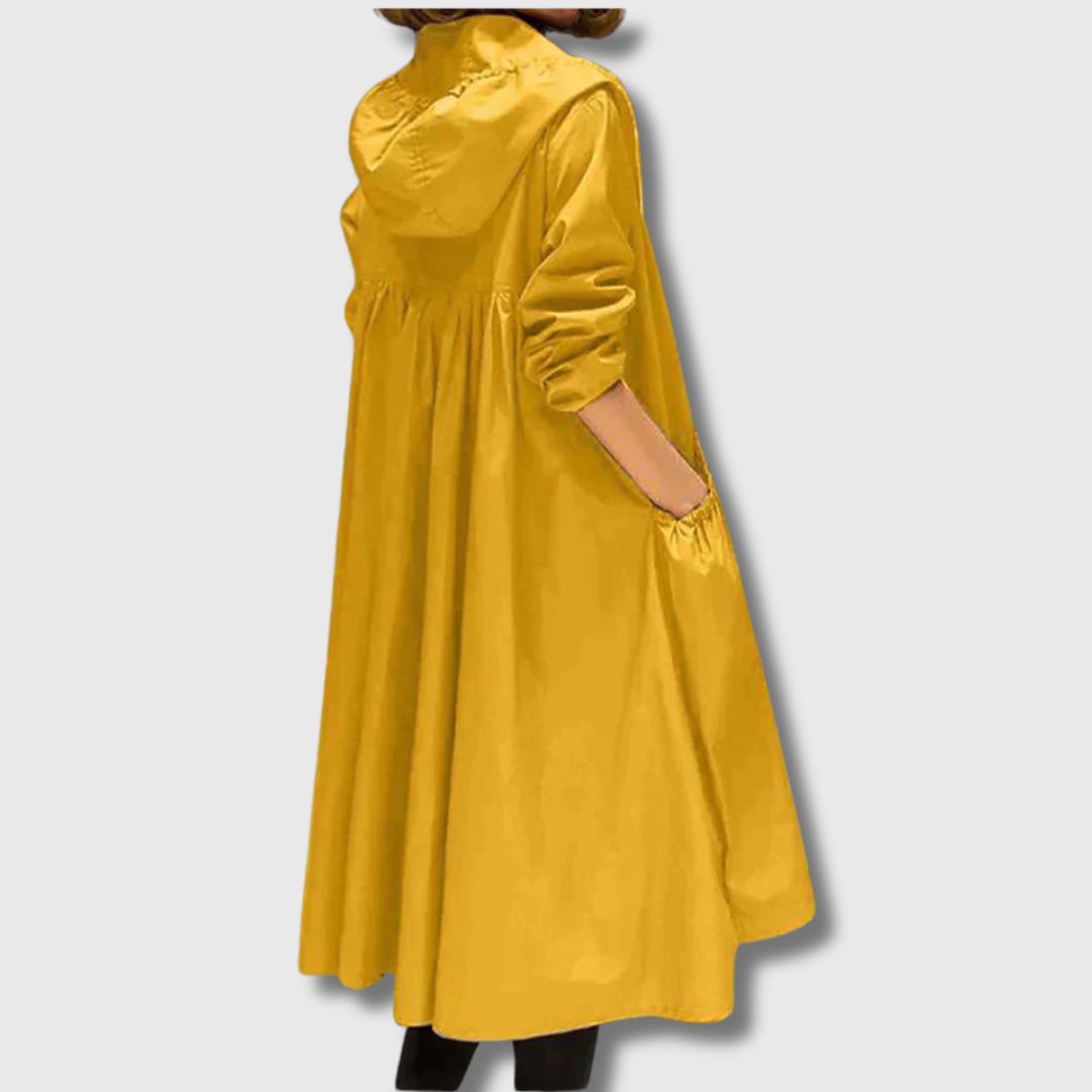 Meryl - Long Lightweight Coat with Hood