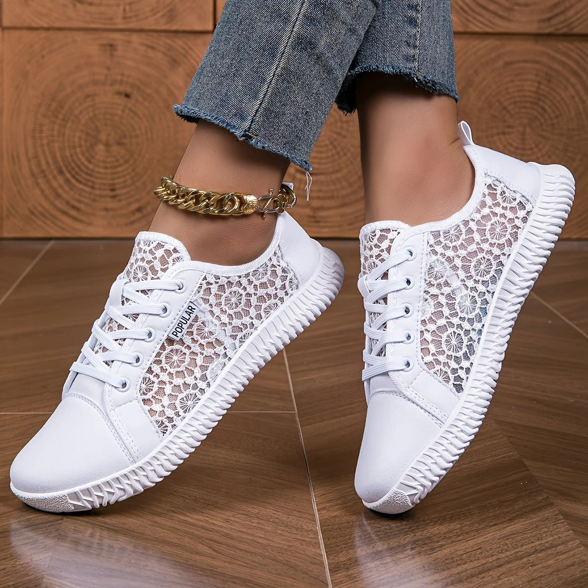 Mireya – Elegant Lightweight Sneaker Made of Lace